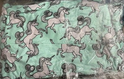 NUEVO Leggings LuLaRoe LLR Altos Curvilíneos TC *UNICORNIOS REALES 🦄 en Aqua* De Colección Raros Foto 1 de 2