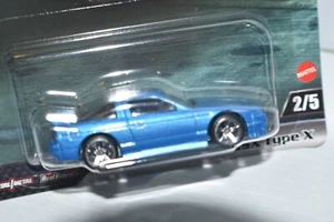 HOT WHEELS PREMIUM FAST & FURIOUS 1996 NISSAN 180SX TYPE X Blue 💥 Real Riders - Picture 1 of 2