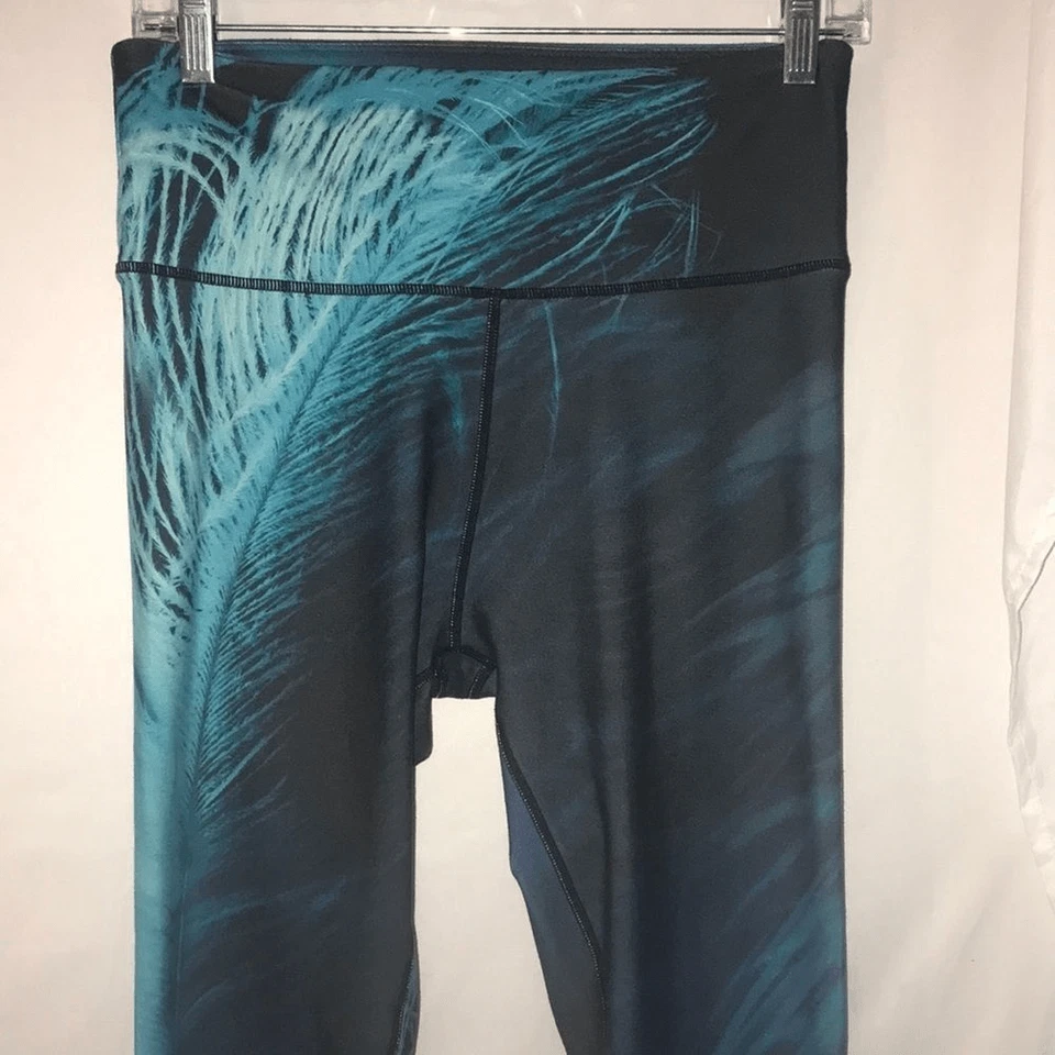 Nanette Lepore Women's Pull-On Printed Blue Black Compression Leggings Medium - Image 1 of 4