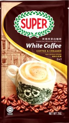 Café + crema súper 2 en 1 café blanco tostado carbón 25 sobres x25 g ~ 7/2026 Foto 1 de 4