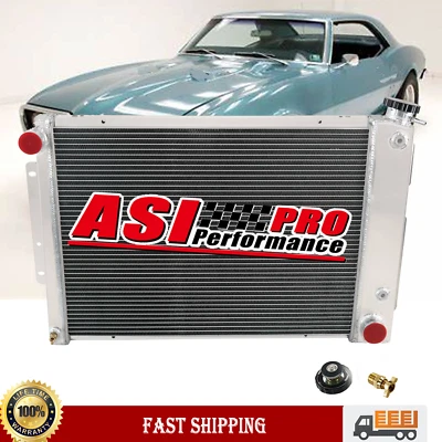 3 Row Radiator For 1967-1969 1968 Chevrolet Camaro Pontiac Firebird CC370 TOP Foto 1 de 4