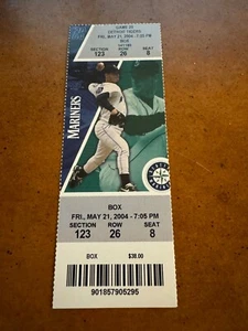 2004 Seattle Mariners v Tiger Full Baseball Ticket Ichiro Suzuki 2000th Hit - Picture 1 of 1