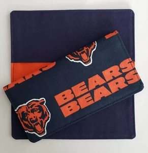 Cotton Fabric NFL Chicago Bears Checkbook Cover - Picture 1 of 1