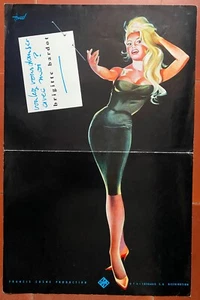 Dossier de presse VOULEZ-VOUS DANSER AVEC MOI autographe de BRIGITTE BARDOT 1959 - Imagen 1 de 4