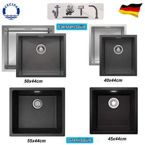 Fregadero empotrado de acero inoxidable fregadero de cocina fregadero sifón fregadero con juego de desagüe DHL - Imagen 1 de 105