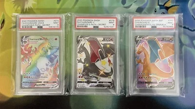 Champion's Path Complete Master Set Shiny Charizard V VMAX Rainbow - PSA 9 Mint - Image 1 of 4