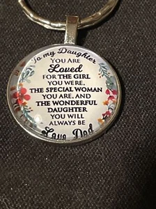 Commemorative Sentimental To My Daughter Keychain, Mint, Unused, Beautiful! Low$ - Picture 1 of 4