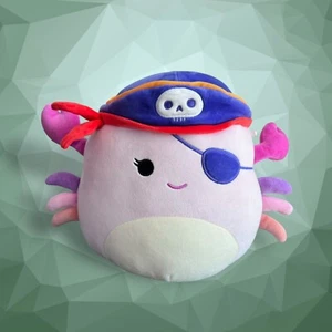 Squishmallow 10” CAILEY Crab Pirate Plush Halloween - Picture 1 of 4