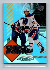 2024-25 upper deck check point vincent Desharnais Edmonton Oilers #CP-12 - Picture 1 of 2