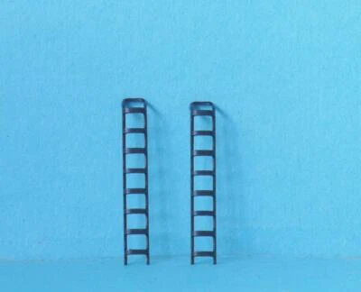 HORNBY LADDERS x2 S3434 BLACK METAL for TRAVELLING POST OFFICE TPO + MAIL STAND - Image 1 of 2