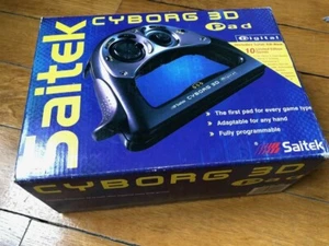 NEW OLD STOCK Saitek Cyborg 3D Pad joystick joypad 1998- Full package new unused - Imagen 1 de 10