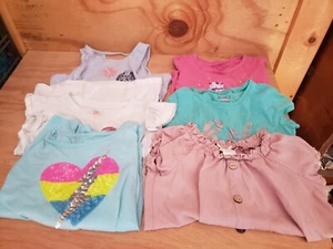 Girls clothing bundle 6 tops sz. 5/6 (lot K4) - Picture 1 of 11
