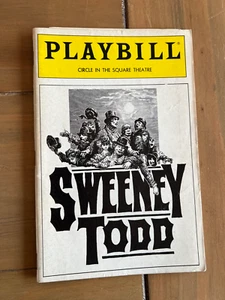 SWEENEY TODD Broadway Playbill octubre 2005 vistas previas con boleto LuPone Cerveris - Imagen 1 de 2