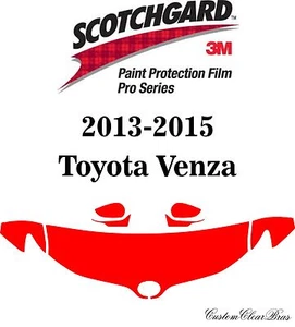 3M Scotchgard Paint Protection Film Clear Pre-Cut 2013 2014 2015 Toyota Venza - Picture 1 of 3