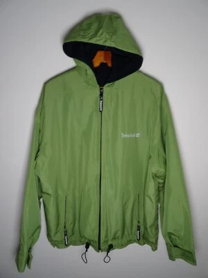 Chaqueta Timberland Para Hombre De Colección Grande XL Cremallera Completa Verde Cortavientos Lluvia Nylon Foto 1 de 4