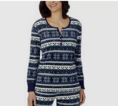 Pijama para mujer Nautica ropa de dormir SOLO TOP (azul marino copo de nieve XS) NUEVO SIN ETIQUETAS Foto 1 de 2