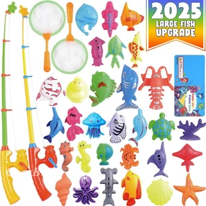 ™ Magnetic Fishing Toys Game Set for Kids | Water Table Bathtub Kiddie Pool Part - Picture 1 of 12