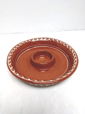 William Sonoma Glazed Terracotta Cocktail Salt / Sugar Rimming Dish - Image 1 of 4