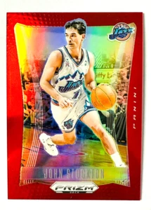 2023-24 Panini Prizm Deca John Stockton RED Prizm Card SP #/199 Jazz Legend! - Bild 1 von 3