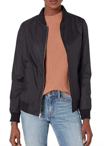 Charles River Apparel Damen Boston Flight Bomberjacke Schwarz Large Neu - Bild 1 von 3