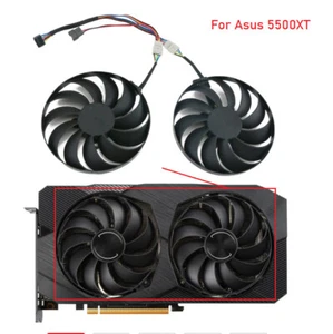 Cooling Fan For ASUS Radeon RX 5500 XT DUAL EVO OC 5500XT T129215SU 95MM 4Pin - Afbeelding 1 van 10
