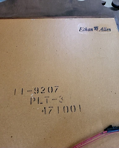 ETHAN ALLEN MIRROR,  Georgian Court Collection 1990. Signed Cover