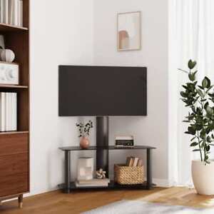 Corner TV Stand 2-Tiers for 32-70 Inch Black