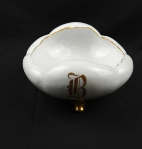 B R C Bavaria hand painted gold legs and trim, fruit Nut bowl Dish #F7 - Picture 1 of 10