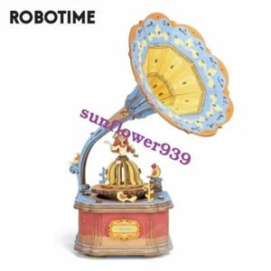 Rolife DIY Gramphone Music box 3D Puzzle Wooden Building Toy Gift for Girl Kids - Picture 1 of 9