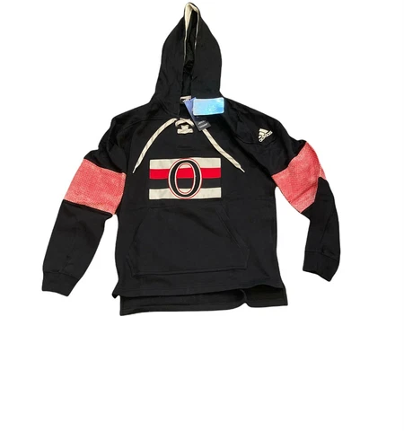 NWT NEW Ottawa Senators Adidas Men's Lace Up Pullover Hoodie Sweatshirt XL Cover