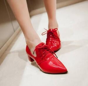 Patent Leather Lace Up Formal Shoes for Women for sale | eBay