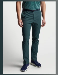 NWT 33 X 34 Peter Millar Crown Sport Men Pants Raleigh Performanc Trouser Balsam - Picture 1 of 3