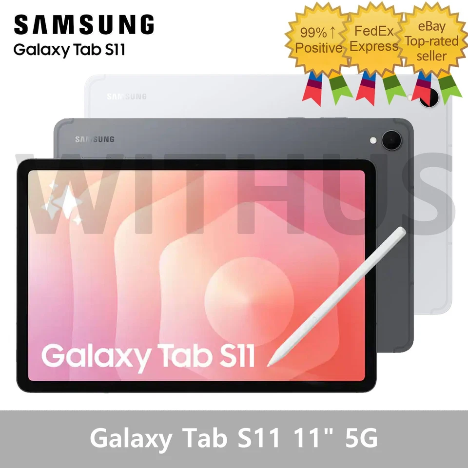SAMSUNG Galaxy Tab S11 5G 11" SM-X736 128GB/256GB/512GB Unlocked Tablet - Image 1 of 1