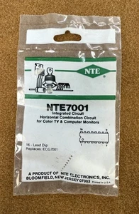NOS NEW NTE Electronics NTE7001 IC, Horizontal Combination Cir (ECG7001) 1 Pack - Picture 1 of 1