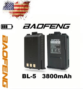 🔋BAOFENG BL-5 Extended 3800mAh Battery for UV-5R UV-5R Plus BF-8F Series Radio - Picture 1 of 10