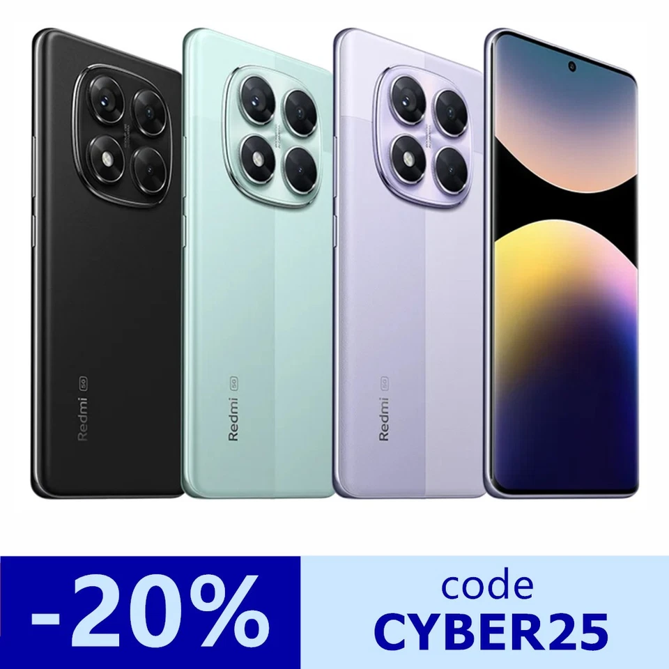 Xiaomi Redmi Note 14 Pro 5G Smartphone 8+256GB 200MP Dual SIM 6,67" 45W Global - Imagen 1 de 4