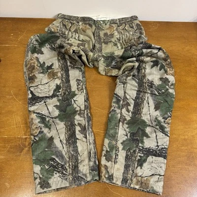 Vintage Cabelas Camo Fleece Hunting Pants Mens 36 Regular - Image 1 of 4