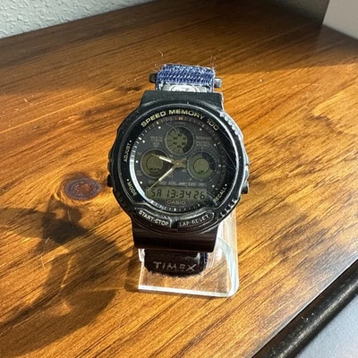 Raro orologio sportivo vintage Casio Speed Memory AW-20 uomo Ana-Digi anni 80 - Immagine 1 di 4