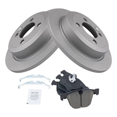 TRQ BKA51799 Disc Brake Kit For BMW 550i 2006-2010 Rear 34212284296 - Image 1 of 4