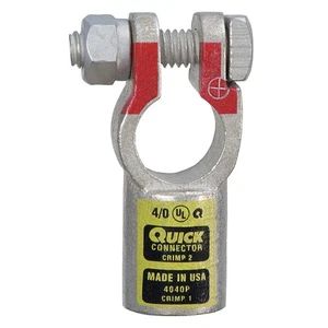 FUSION 4040P Battery Terminal,Straight,Crimp 25KD34 - Picture 1 of 1