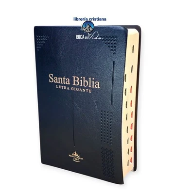 Biblia Letra Gigante 14 Puntos.RVR.1960 Negro Con Indice lmitacion Piel - Image 1 of 4