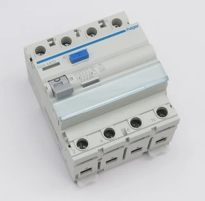 HAGER CDA440D FI-Schutzschalter Typ A Fehlerstromschutzschalter 40A 30mA 6kA 4p - Image 1 of 4