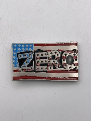 Y2K Zero Skateboards American Flag Belt Buckle Skater Urban Apparel Vtg Grunge - Image 1 of 4