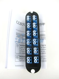 Corning CCH-CP24-A9 Fiber Adapter Panel, 12 LC Duplex OS2 Singlemode READ ~STSI - Picture 1 of 5