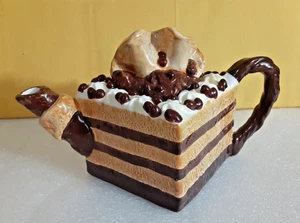 Tetera y tapa para pastel de chocolate A Slice of Ambiance Tea Party (2 porciones) - Imagen 1 de 7