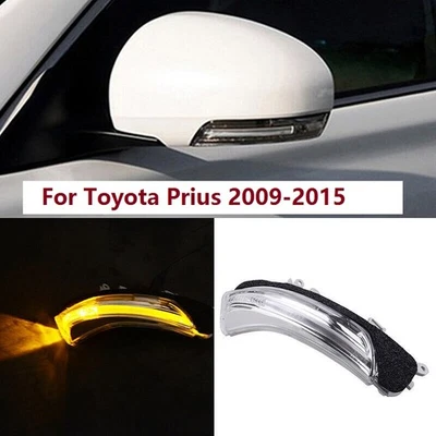 For Toyota Prius 2009-2015 LED Clear Mirror Indicator Light Driver Side Right - Image 1 of 4
