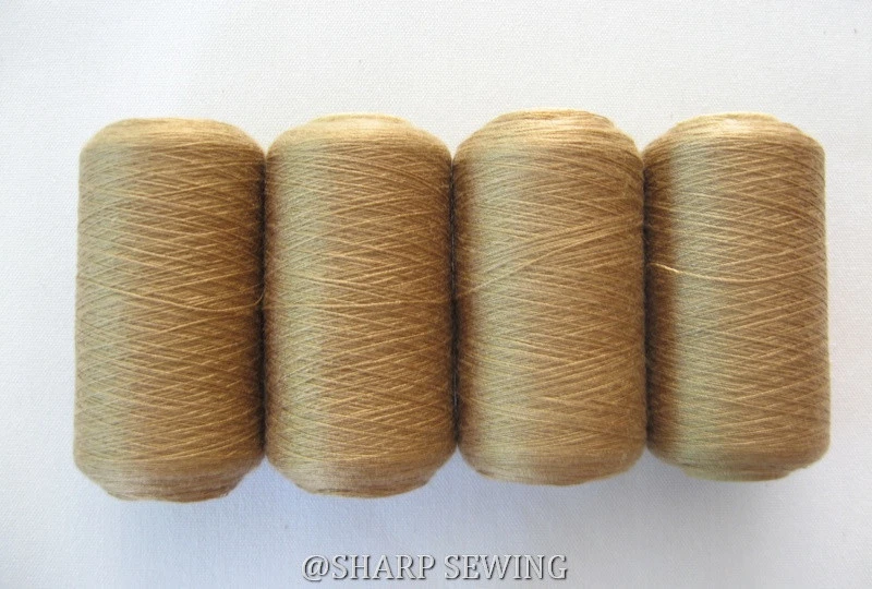 CAMEL TAN #853 SPUN POLYESTER SERGER & QUILTING THREAD 4 TUBES 1000 YDS. EACH - Image 1 of 1