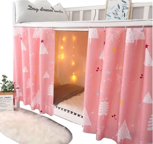 Dorm Home Bunk Nets Bed Curtains Cloth Bed Canopy Blackout Men Women Shading Net - Picture 1 of 7