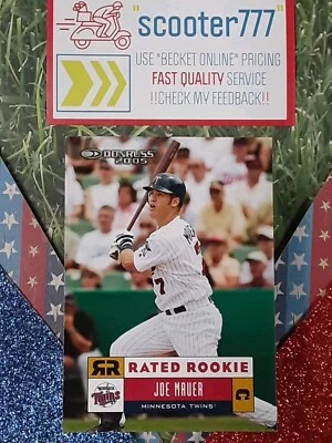 Donruss 2005 "Rated Rookie"~#48⭐Joe Mauer⭐~Twins Hof Foto 1 de 2