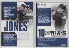 2017 Panini Chronicles Swatches Purple /99 Chipper Jones #CS-CJ HOF